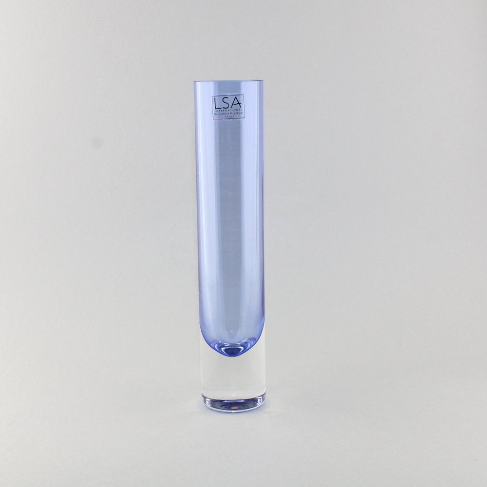 LSA International Handcrafted & Mouthblown Stem Bud Vase Poland Studio Art Glass